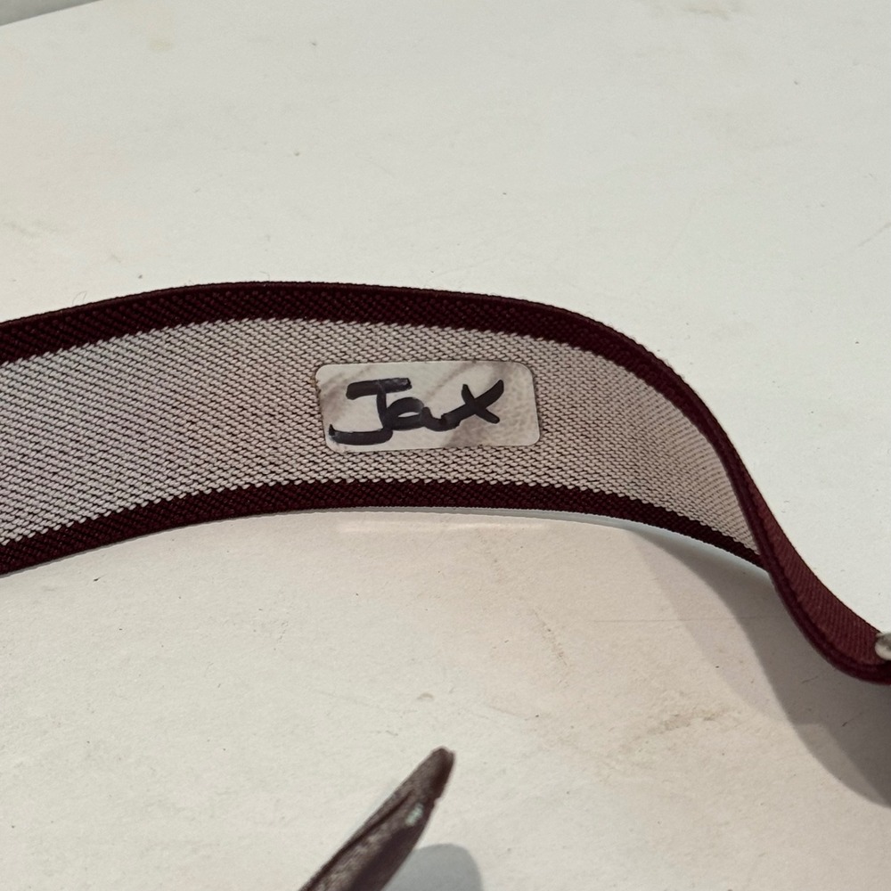Adidas Baseball Softball Belt Kids Maroon Burgundy Adjustable Elastic Athletic - Picture 2 of 8